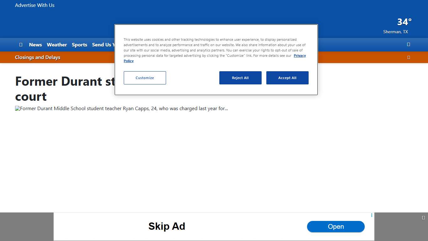 Former Durant student teacher charged in tribal court