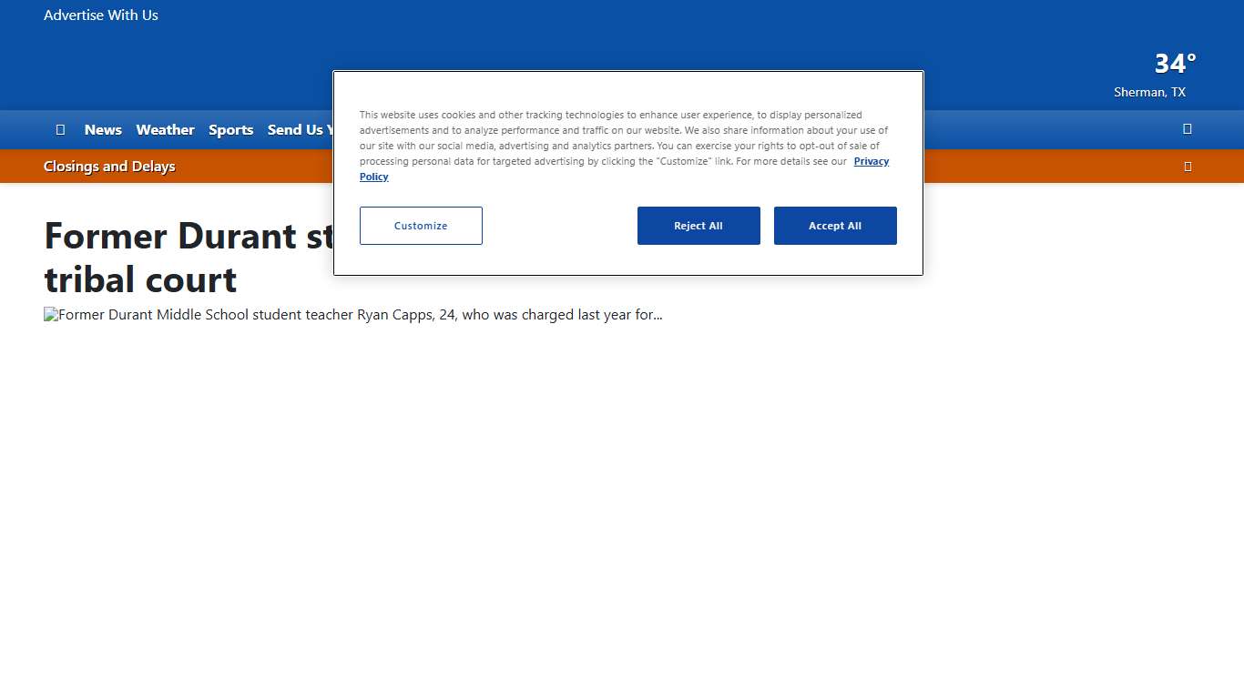 Former Durant student teacher to stand trial in tribal court